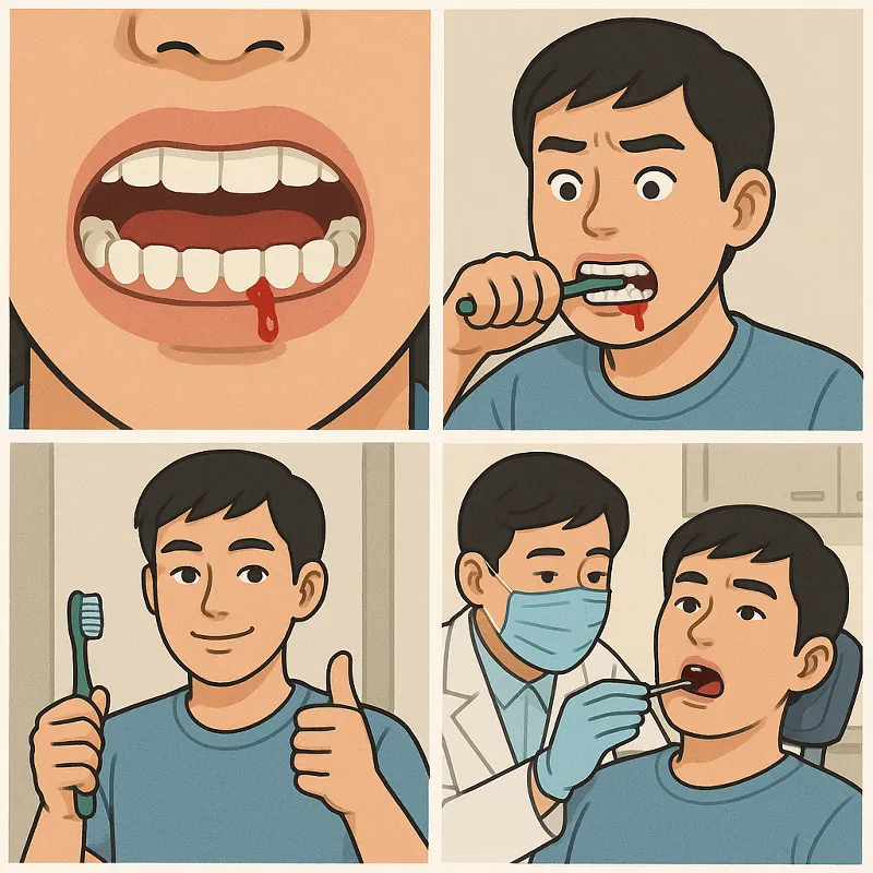 잇몸에서 피날 때 원인